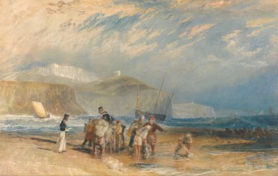 フォークストン港と海岸からドーバー 作： Joseph Mallord William Turner